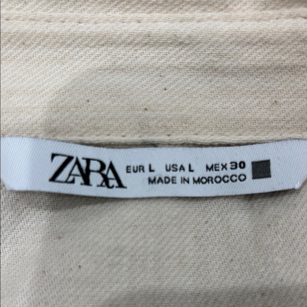 Zara Cream Button-Down Romper - Picture 4 of 4